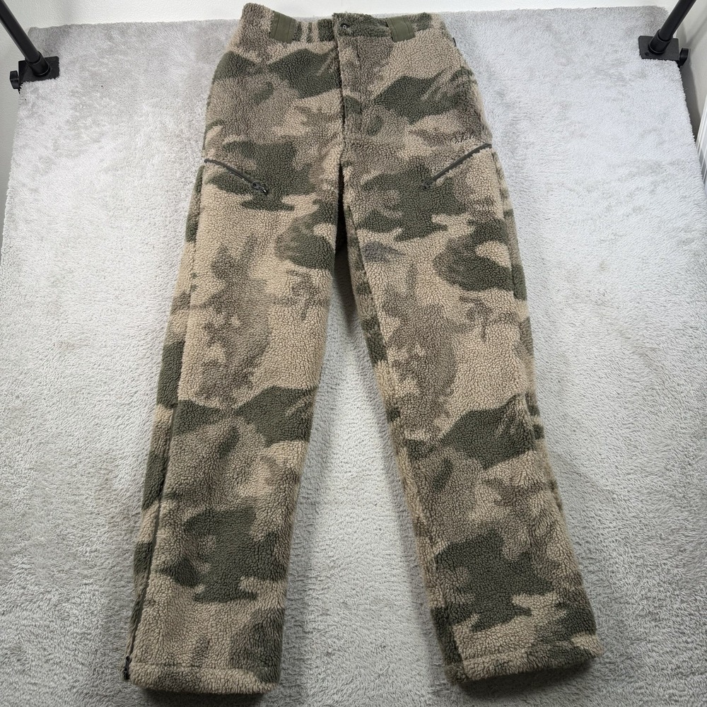 Cabelas Pants Mens Medium Camo 4MOST Windshear Hunting Fleece Zip Ankle Outdoor